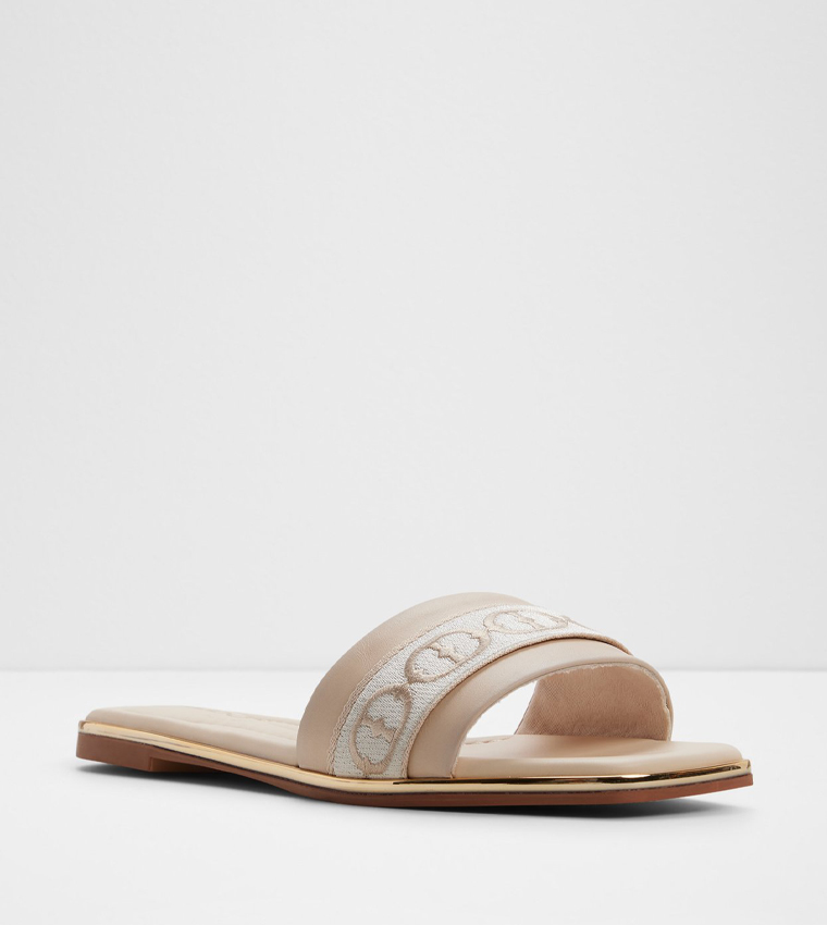 TENDRE-IN Embroidered Flat Sandals