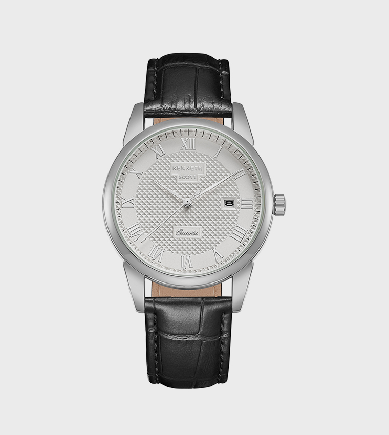 White Dial Analog Watch