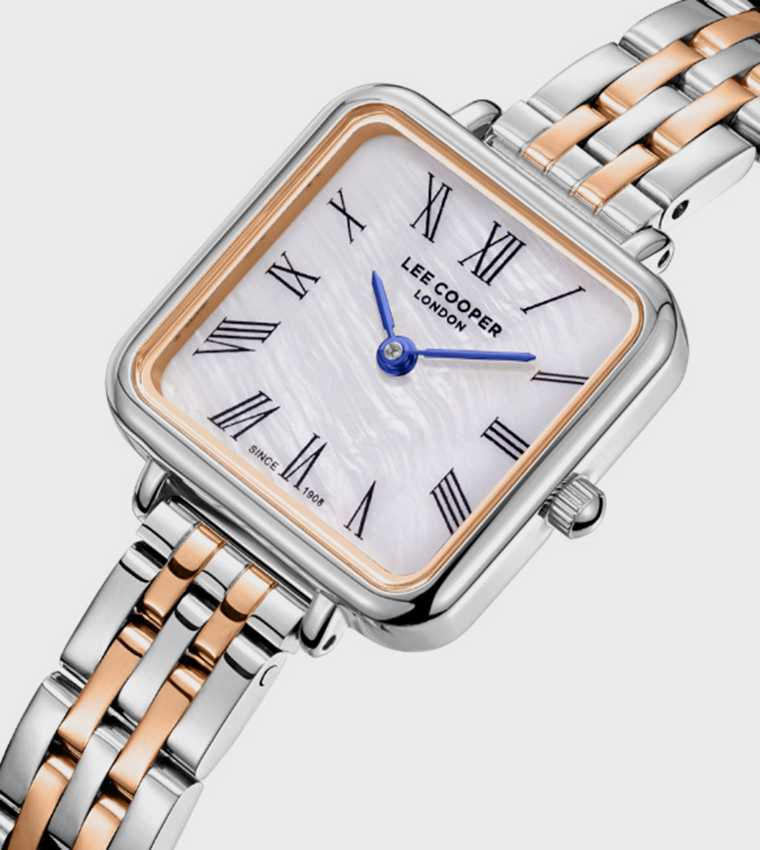 MOP Dial Metal Strap Analog Watch