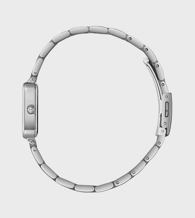 MOP Dial Metal Strap Analog Watch