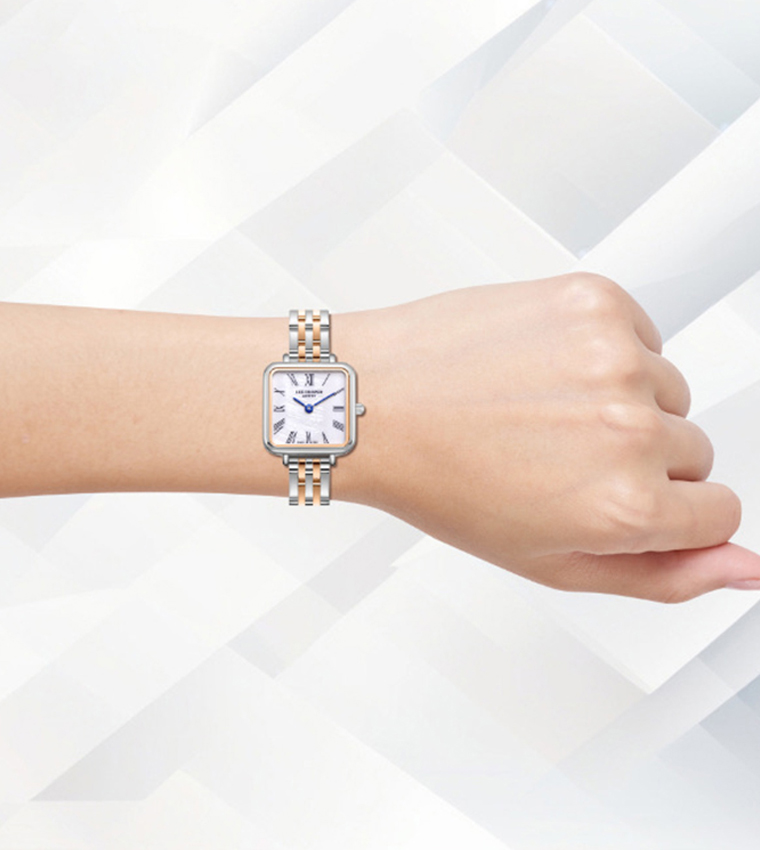 MOP Dial Metal Strap Analog Watch