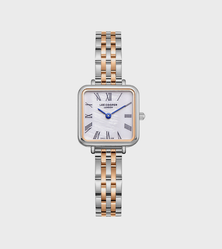 MOP Dial Metal Strap Analog Watch