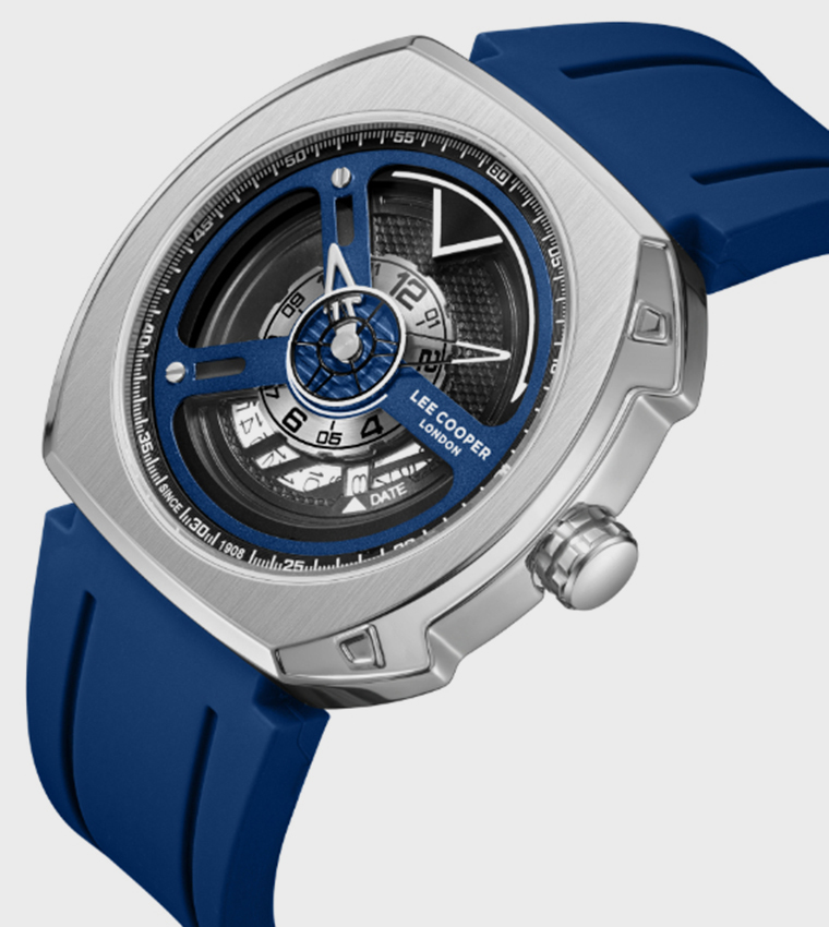 Buy Lee Cooper Dark Blue Dial Analog Watch In Dark Blue