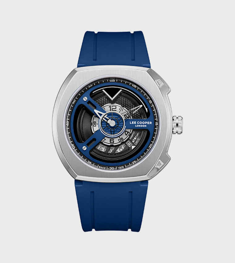 Buy Lee Cooper Dark Blue Dial Analog Watch In Dark Blue