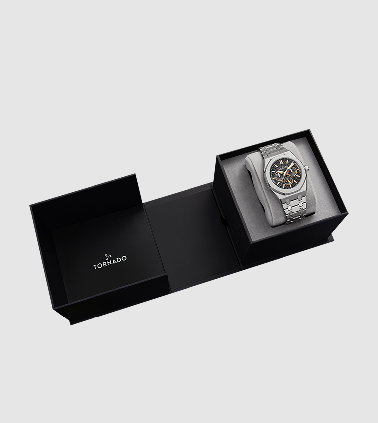 AURORA Multifunction Black with Rose Gold Dial Watch