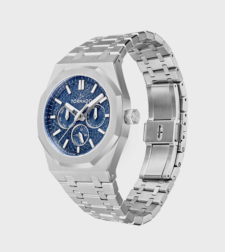 AURORA Multifunction Blue Dial Watch