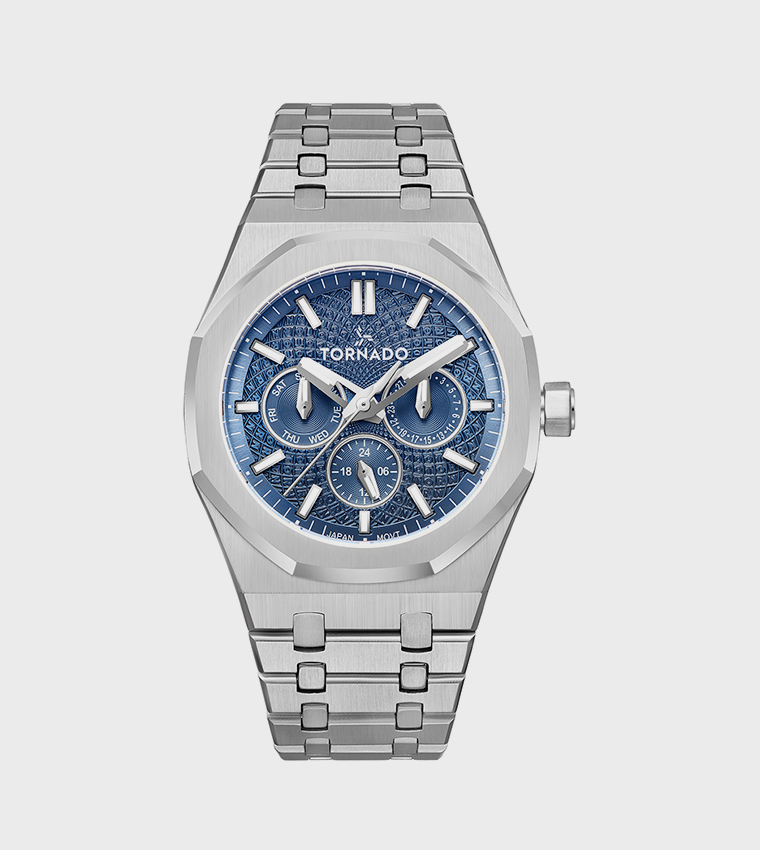 AURORA Multifunction Blue Dial Watch