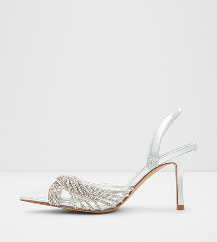 THUBETH Embellished Slingback Pumps