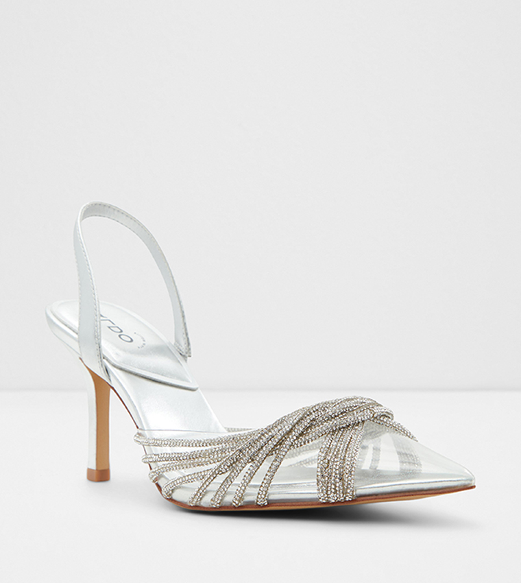 THUBETH Embellished Slingback Pumps