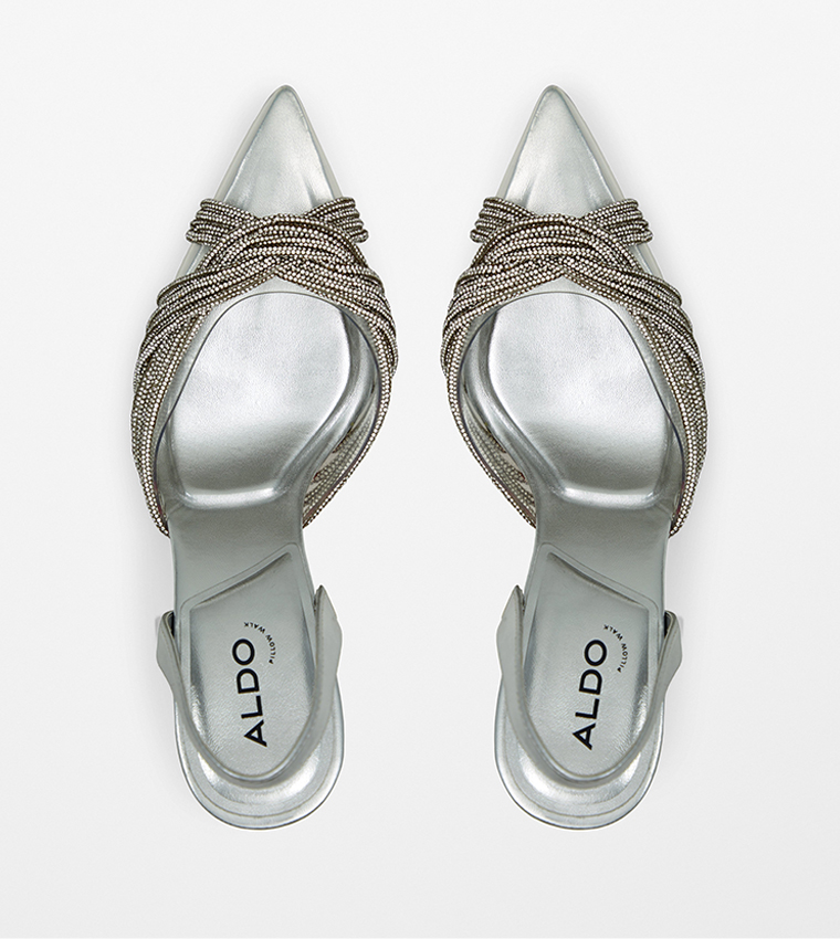 THUBETH Embellished Slingback Pumps