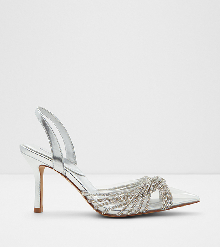 THUBETH Embellished Slingback Pumps