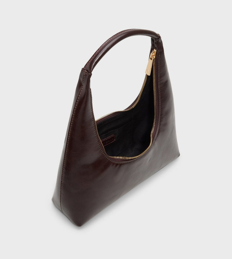 TIAH Textured Zip Hobo Bag