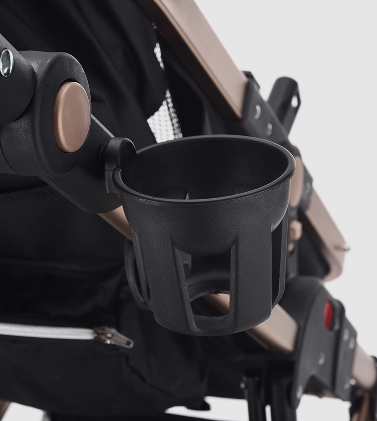 3 In 1 Pram Stroller - Black