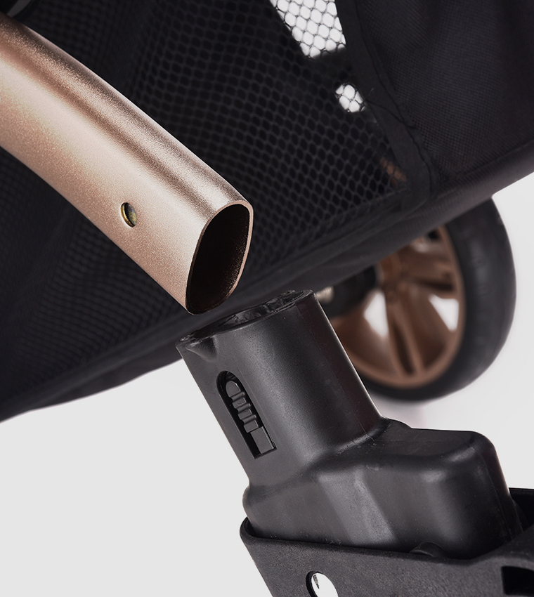 3 In 1 Pram Stroller - Black