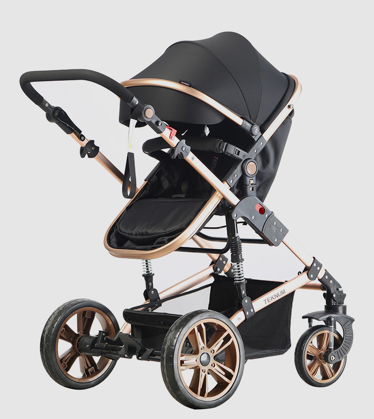 3 In 1 Pram Stroller - Black