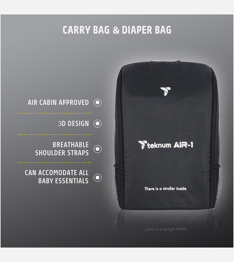 Air-1 Travel Stroller with Carry Backpack