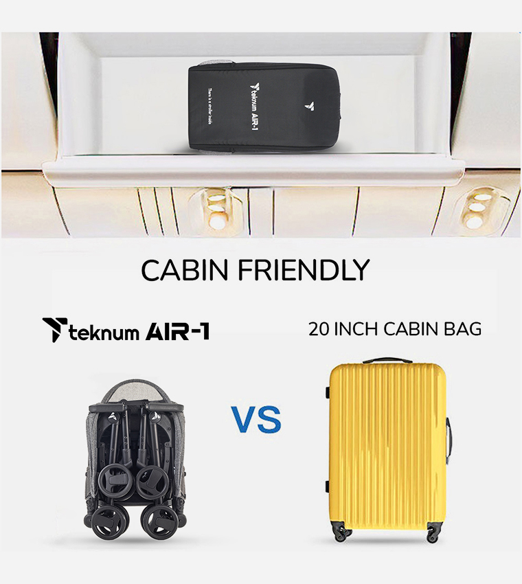 Air-1 Travel Stroller with Carry Backpack