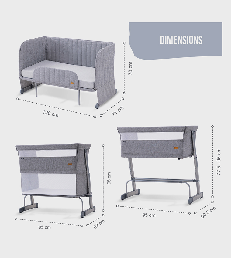 All In One Bedside Crib Cot and Sofa Expansion Pack