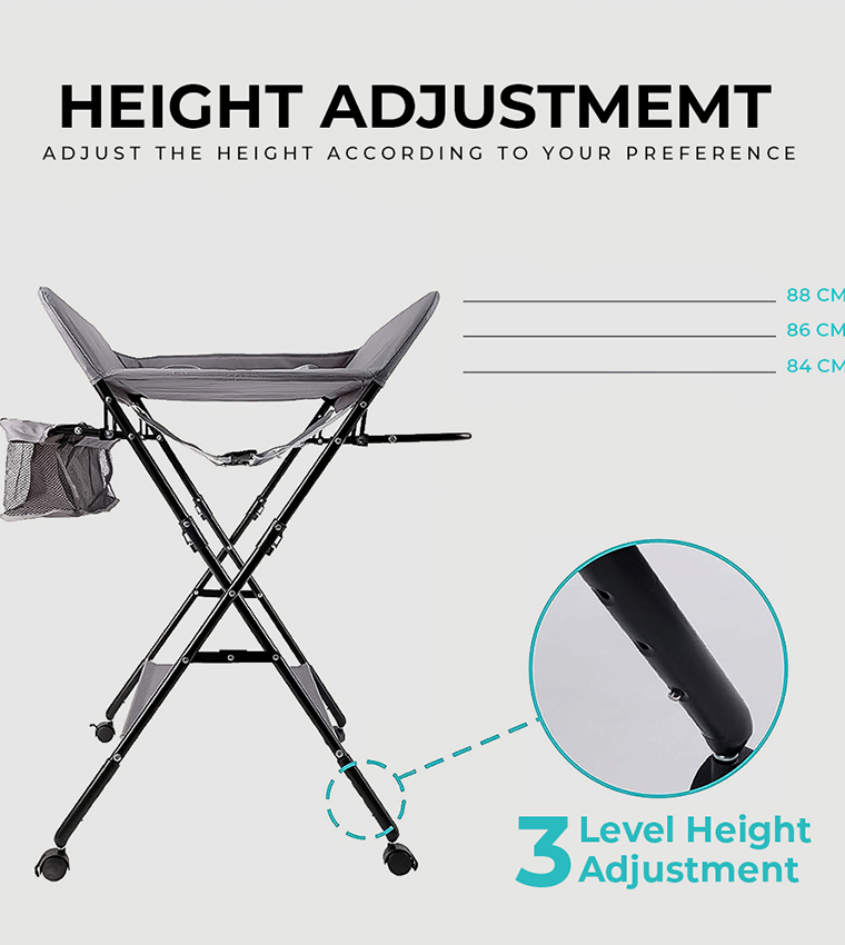 منظم طاولة تغيير الحفاضات 4 في 1