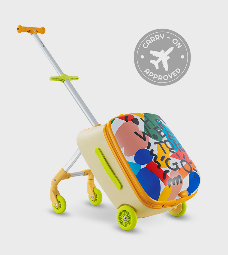 3-in-1 Ride-On Trolley Suitcase