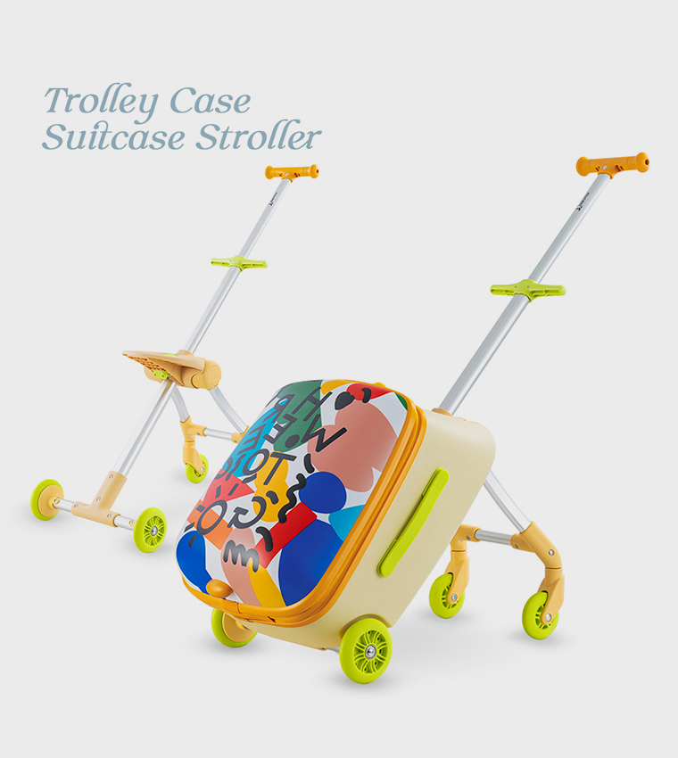3-in-1 Ride-On Trolley Suitcase