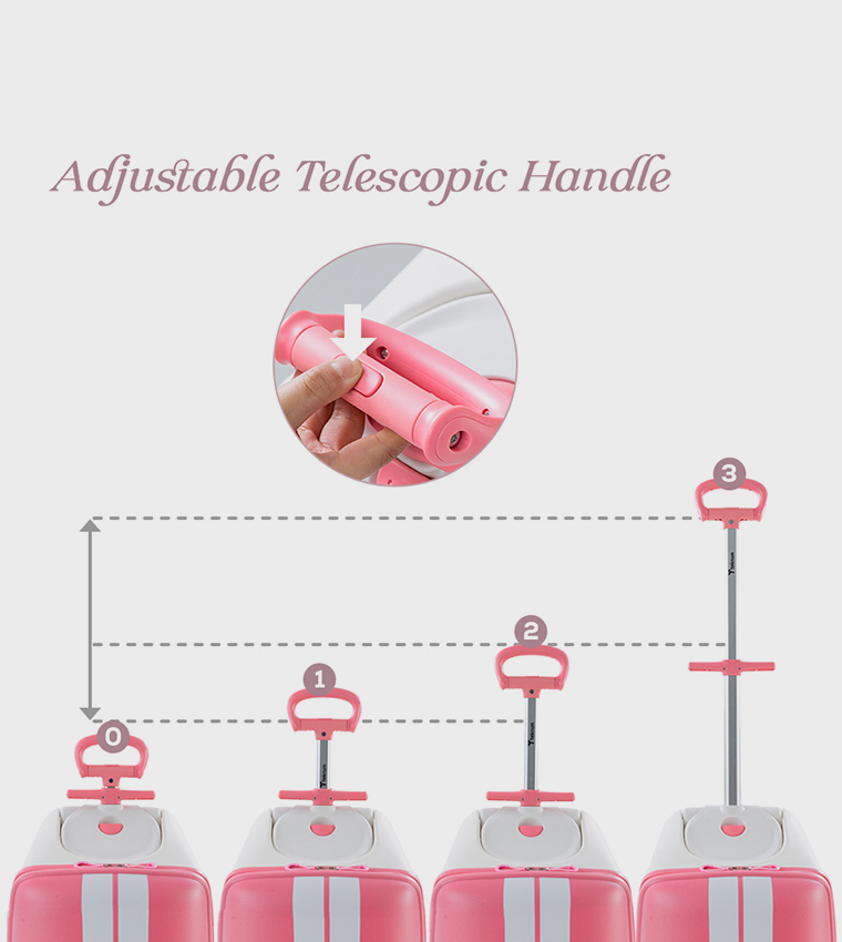 3-in-1 Ride-On Trolley Suitcase