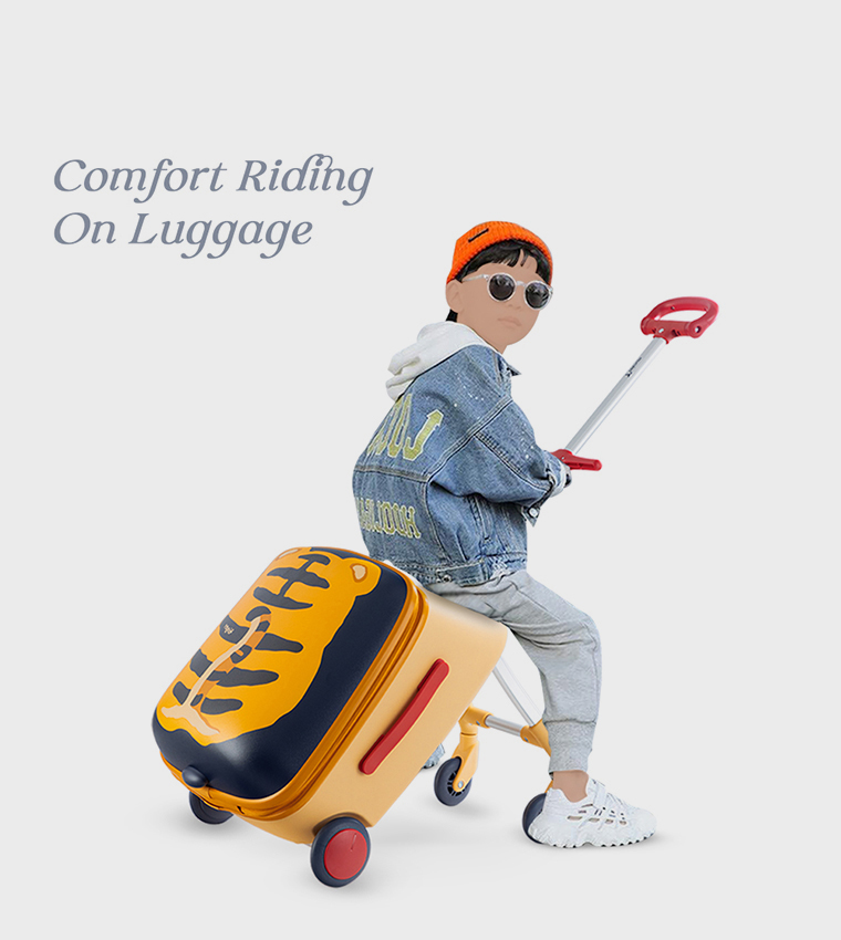 3-in-1 Ride-On Trolley Suitcase