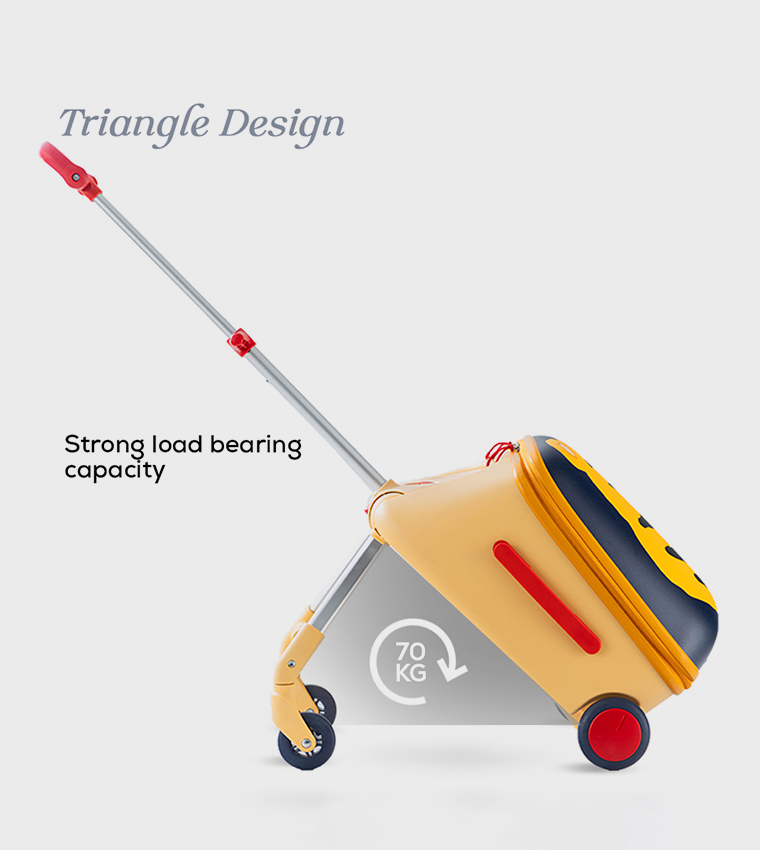 3-in-1 Ride-On Trolley Suitcase