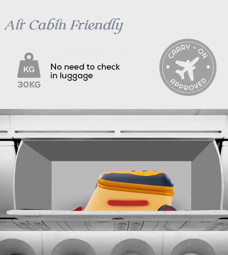 3-in-1 Ride-On Trolley Suitcase