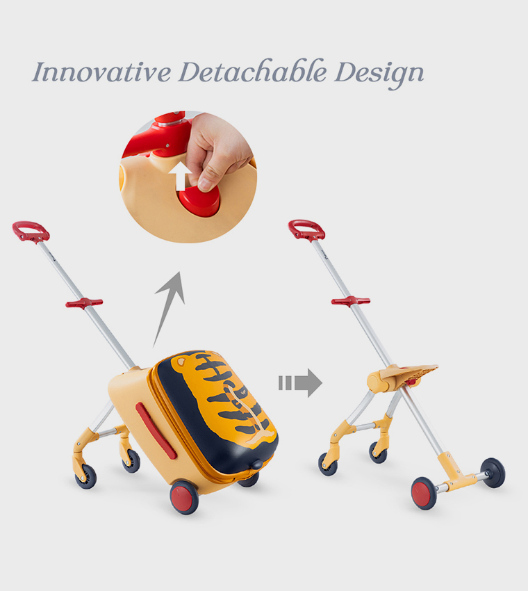3-in-1 Ride-On Trolley Suitcase