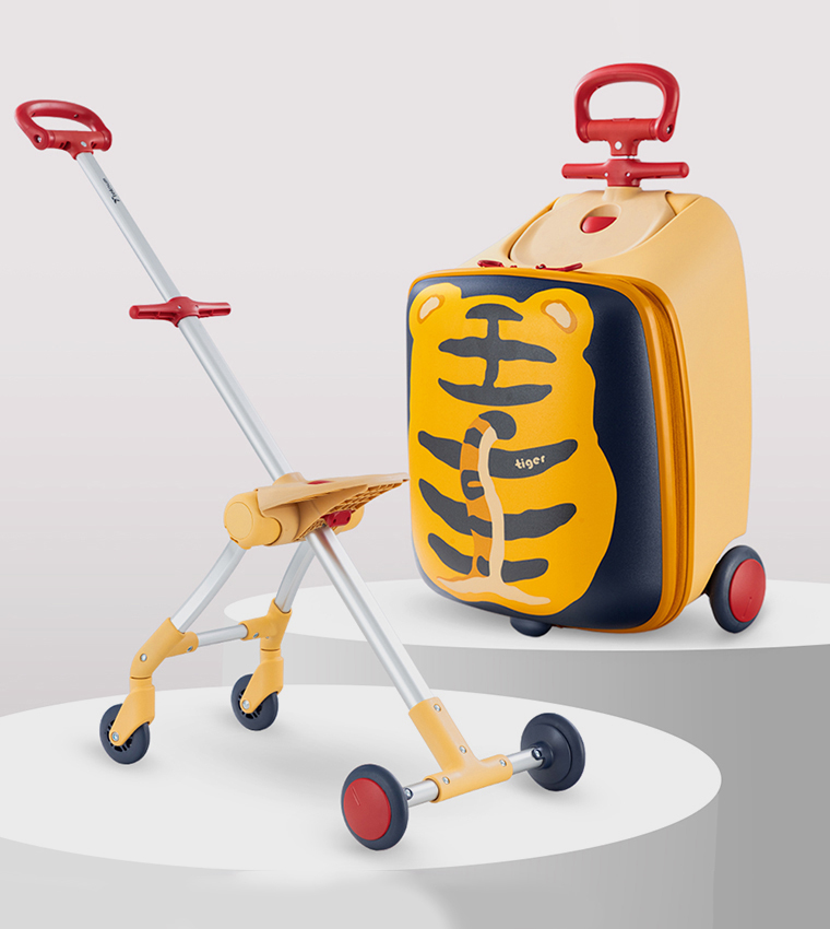 3-in-1 Ride-On Trolley Suitcase