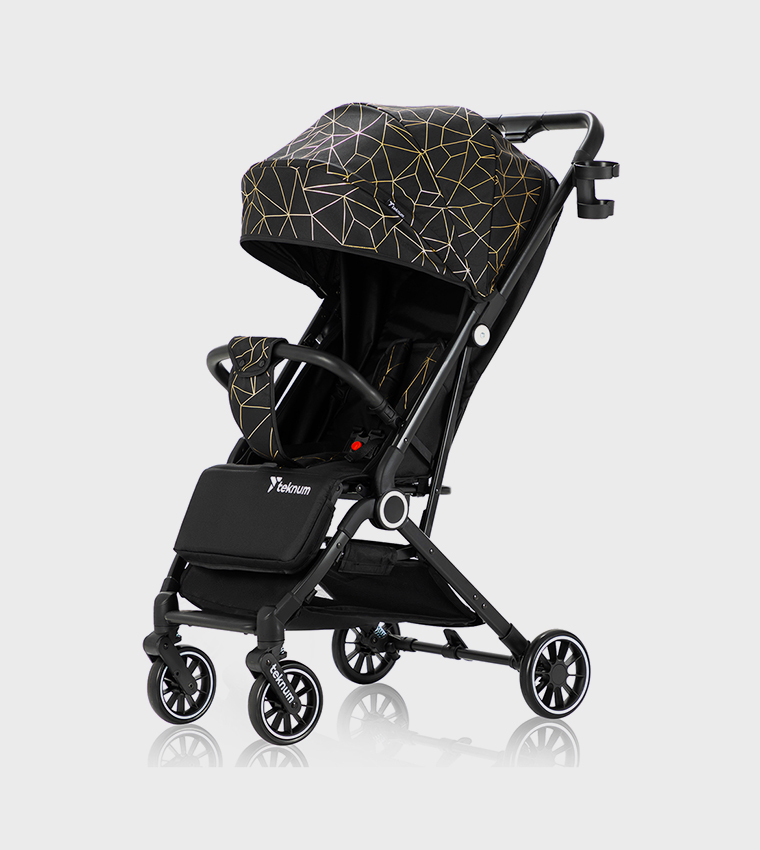 TEKNUM TravelZen Stroller with  Coffee Cup Holder - Black Gold