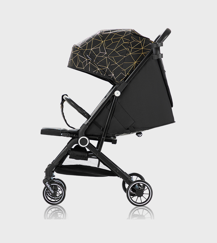 TEKNUM TravelZen Stroller with  Coffee Cup Holder - Black Gold