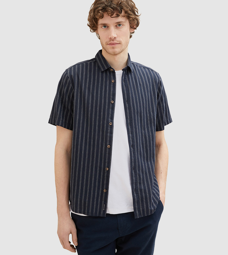 Striped Short Sleeves Shirt