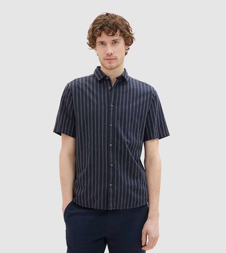Striped Short Sleeves Shirt
