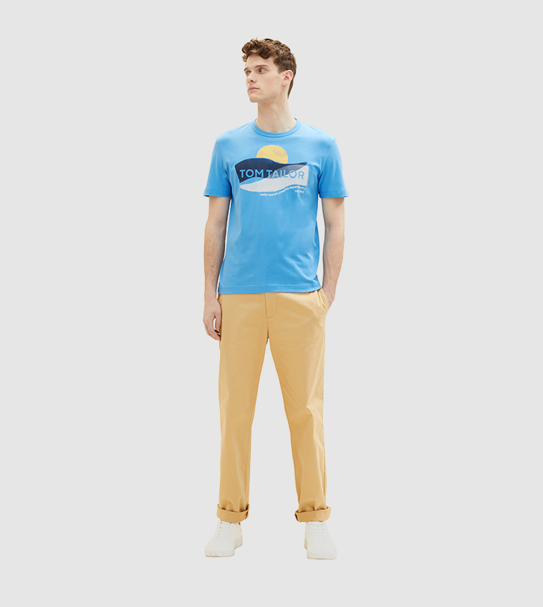 Logo Printed Crew Neck T-Shirt