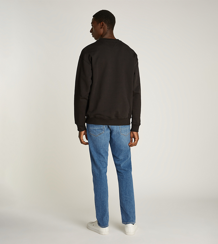 Washed Mid Rise Tapered Fit Jeans