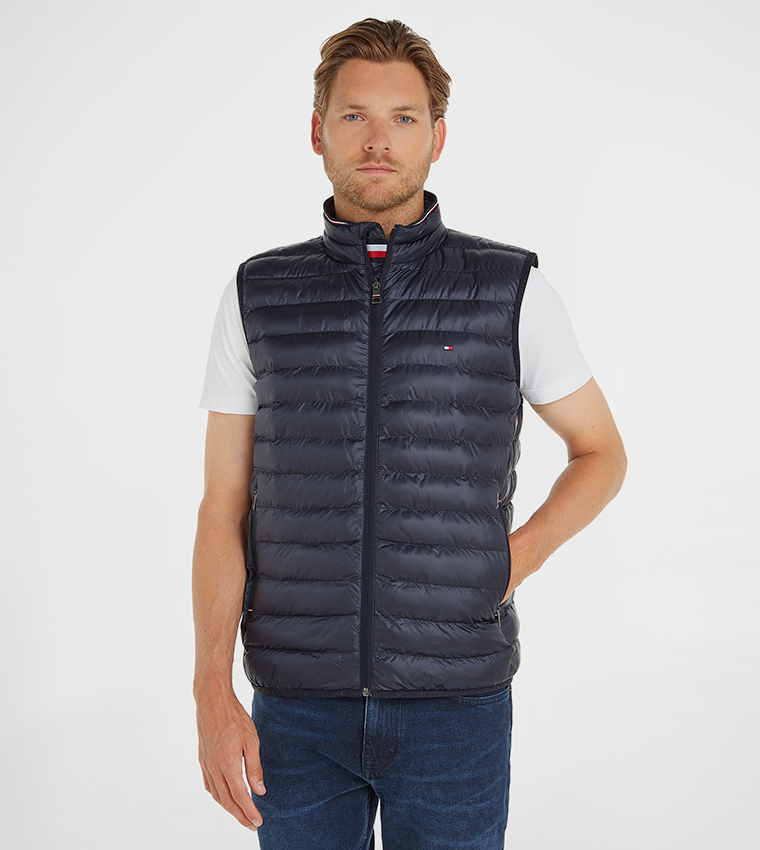 Solid High Neck Gilet