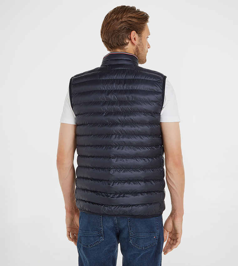 Solid High Neck Gilet