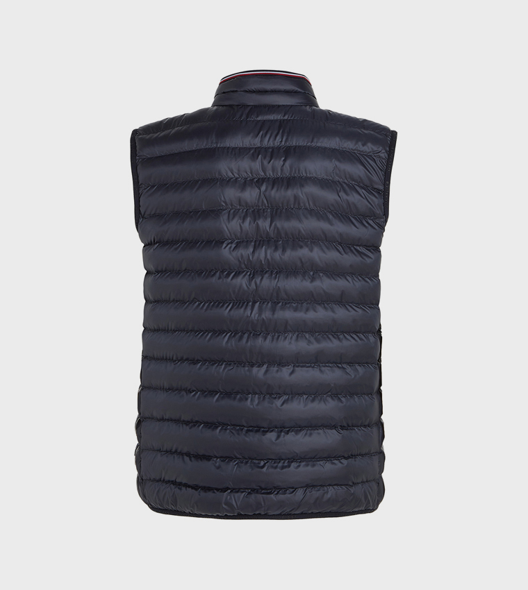 Solid High Neck Gilet