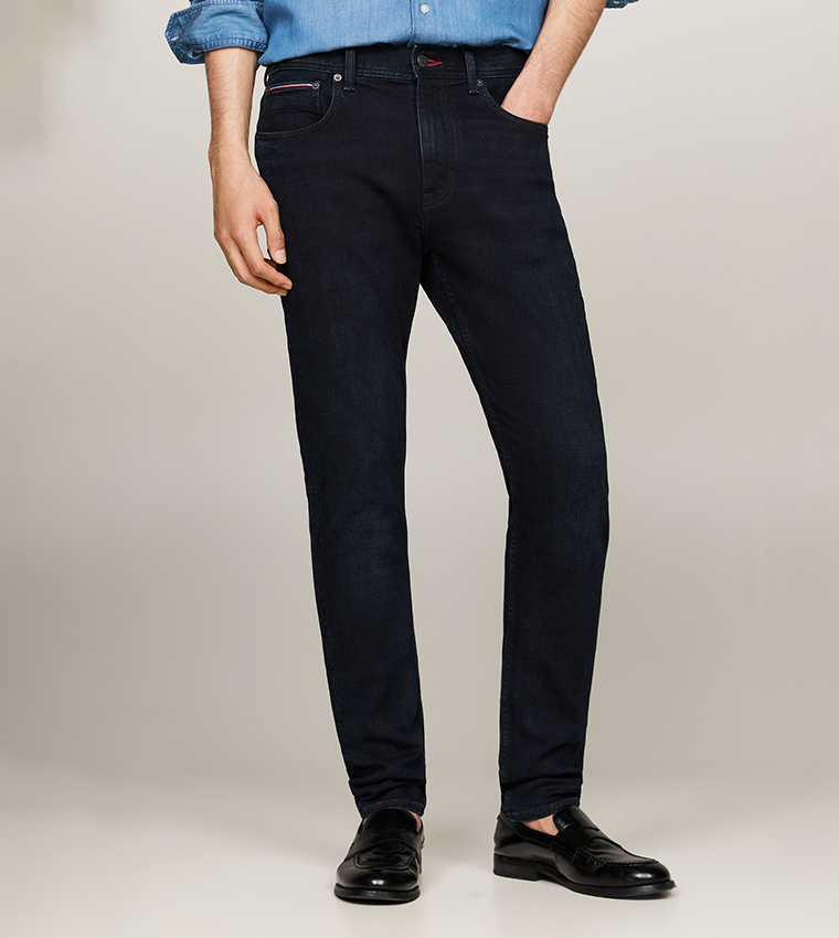 بنطال جينز سادة بطبقات 