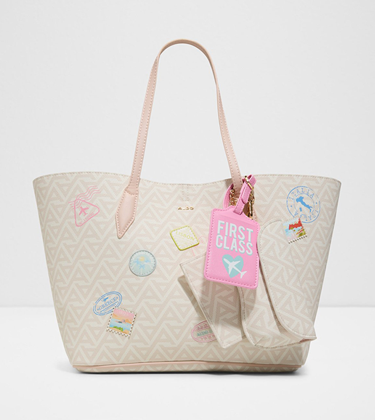 TRAVEL Monogram Patterned Tote Bag