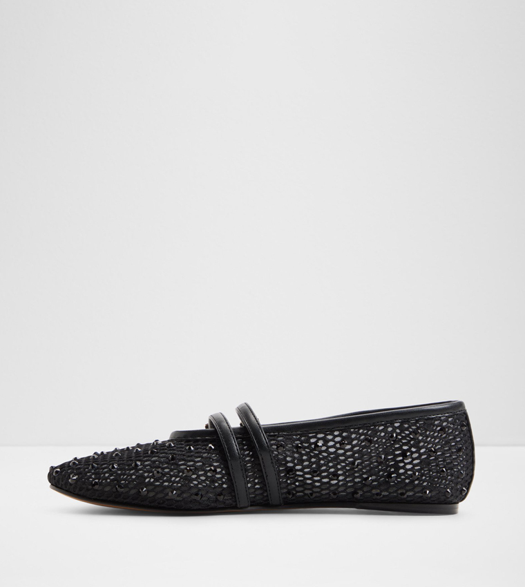 ULELIBAEN Embellished Double Strap Mary Jane Shoes