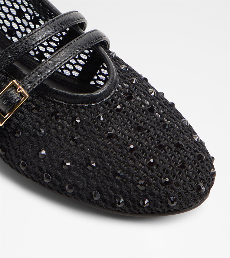 ULELIBAEN Embellished Double Strap Mary Jane Shoes