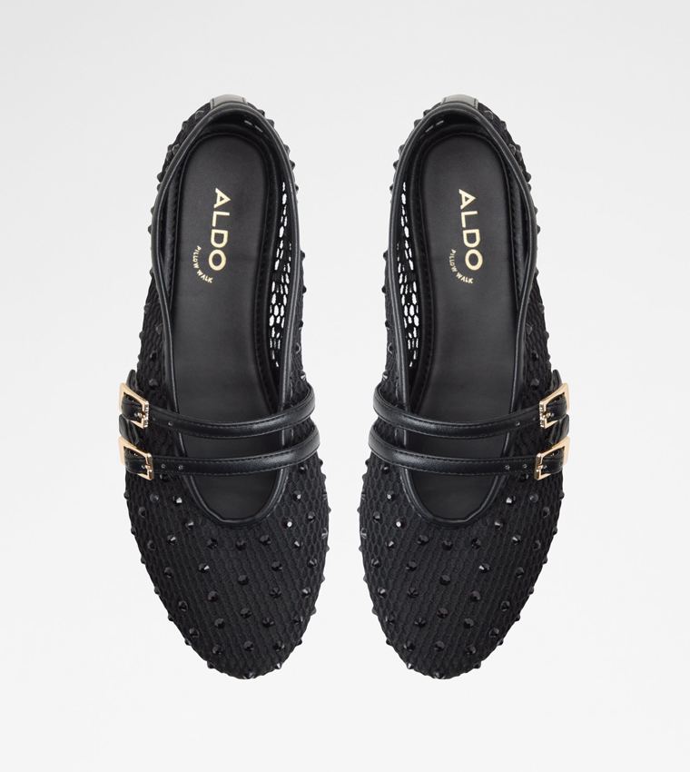 ULELIBAEN Embellished Double Strap Mary Jane Shoes