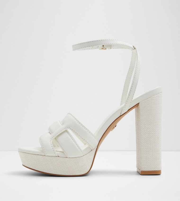 VALABEREL Textured Platform Heel Sandals