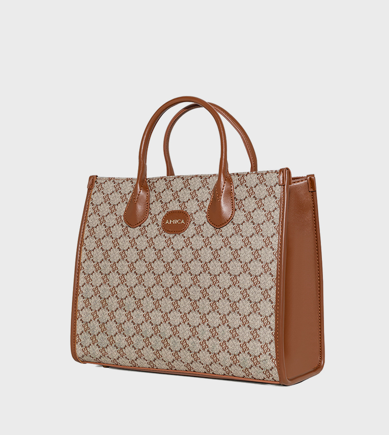 VALENTINA Monogram Tote Bag
