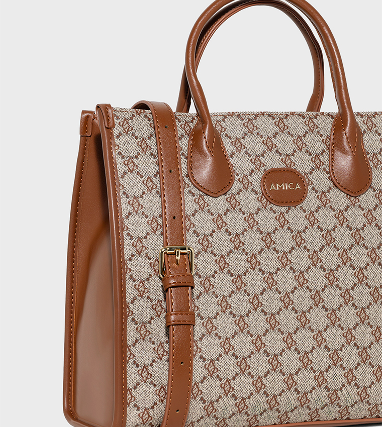 VALENTINA Monogram Tote Bag
