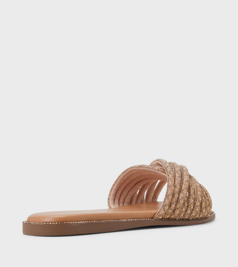 VERONNA Embellished Strappy Flat Sandals