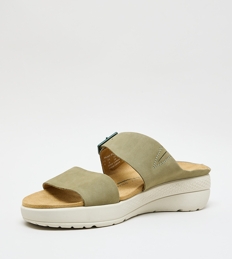 Buckle Detail Platform Sandals